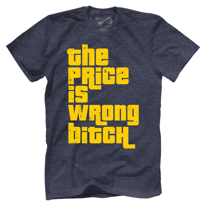 T-shirt Premium Mens Triblend Shirt / Vintage Navy / S The Price is Wrong B