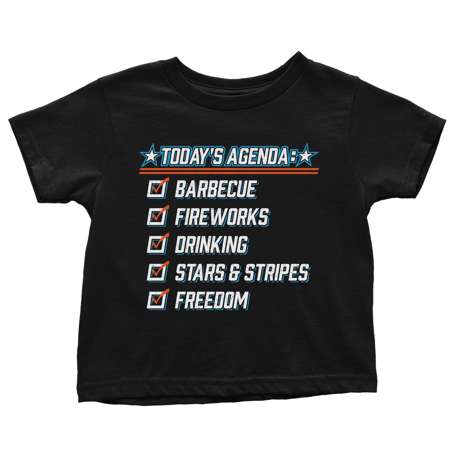 Apparel Premium Toddler Shirt / Black / 2T Today's Agenda - Toddlers