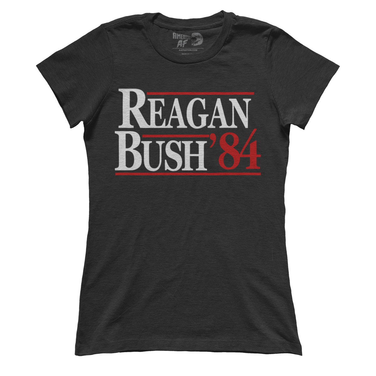 T-shirt Premium Ladies Tee / Black / XS Reagan Bush 1984 (Ladies)