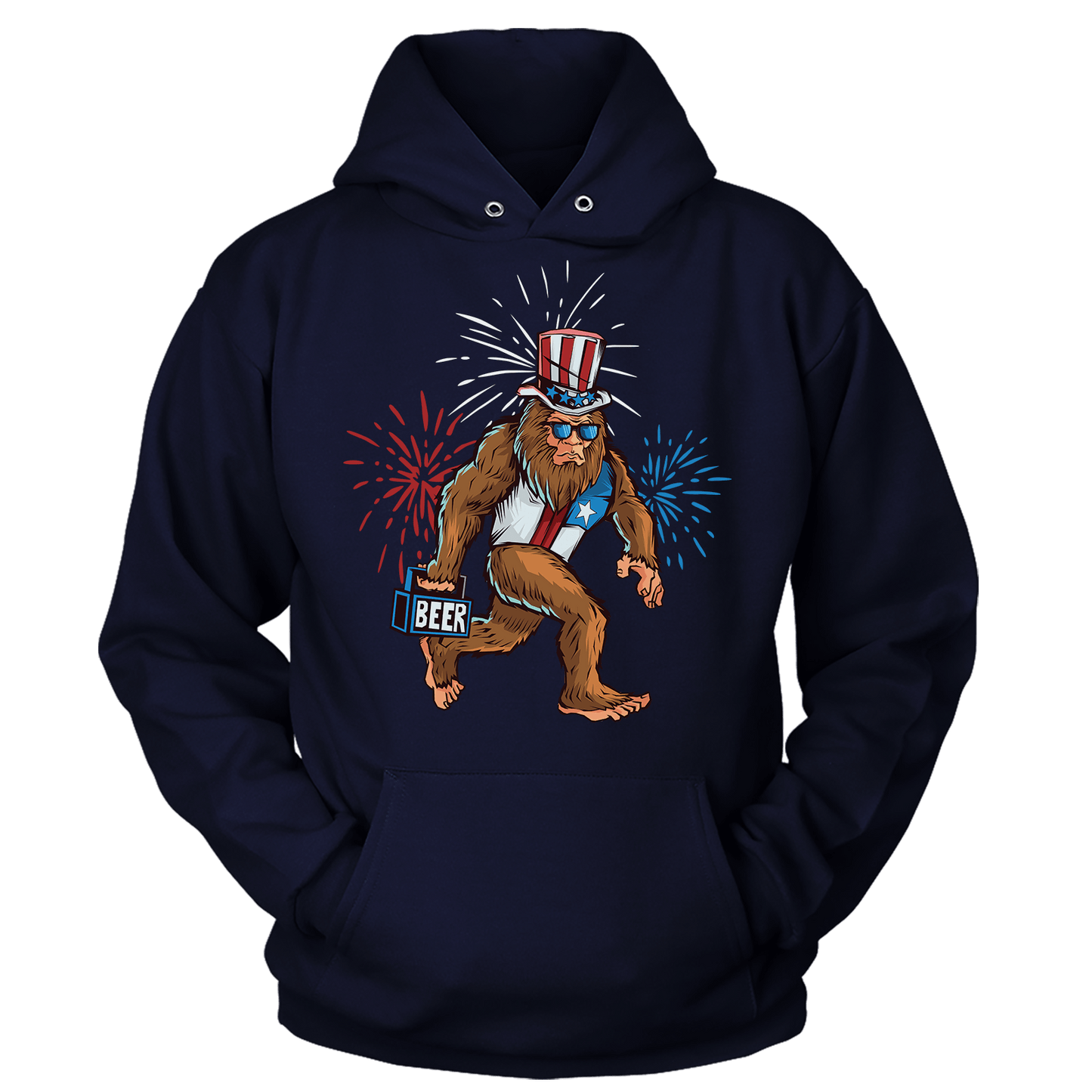 T-shirt Unisex Hoodie / Navy / S Sasquatch Forever Beer Run