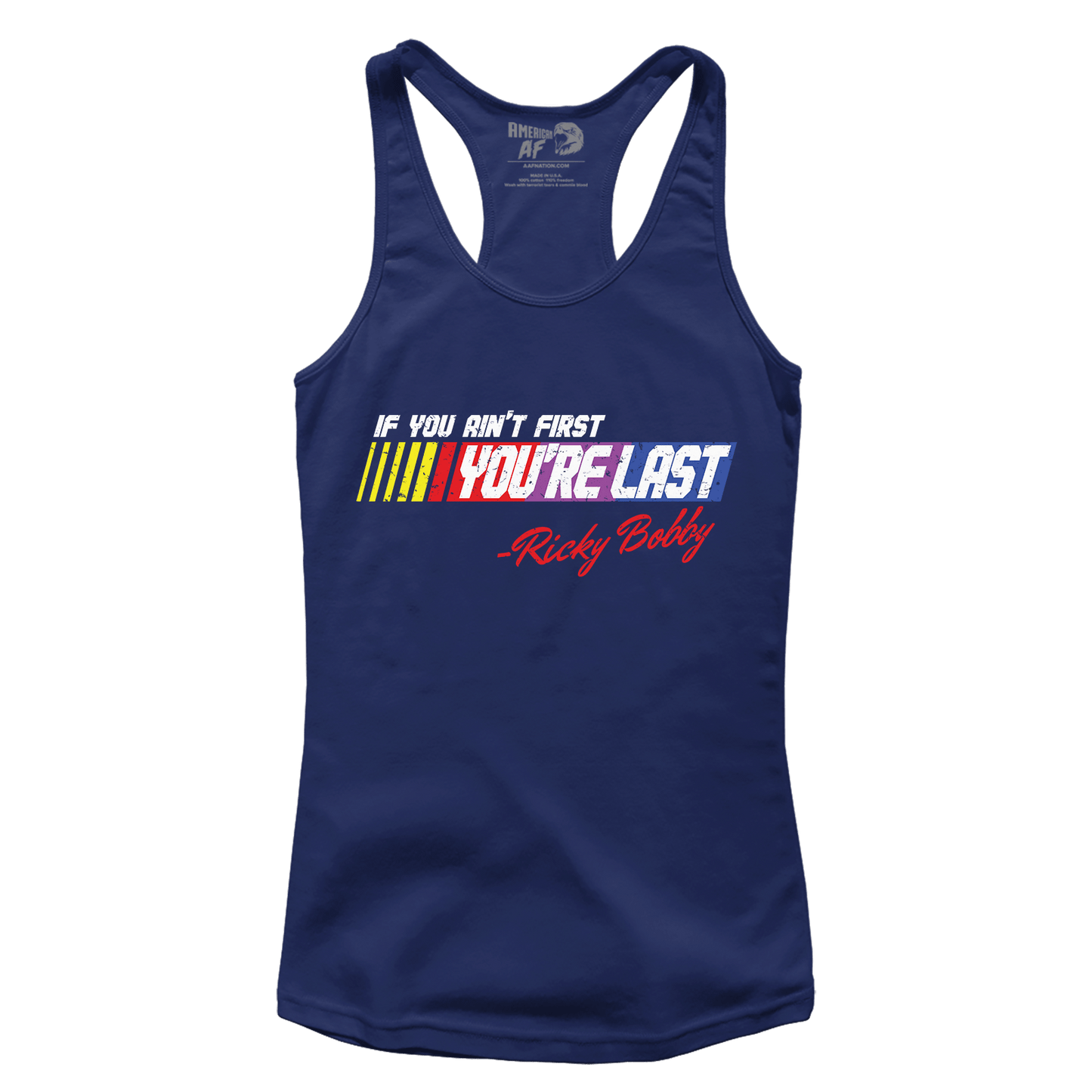 T-shirt Premium Ladies Racerback Tank / Midnight Navy / XS Ain't First You're Last (Ladies)