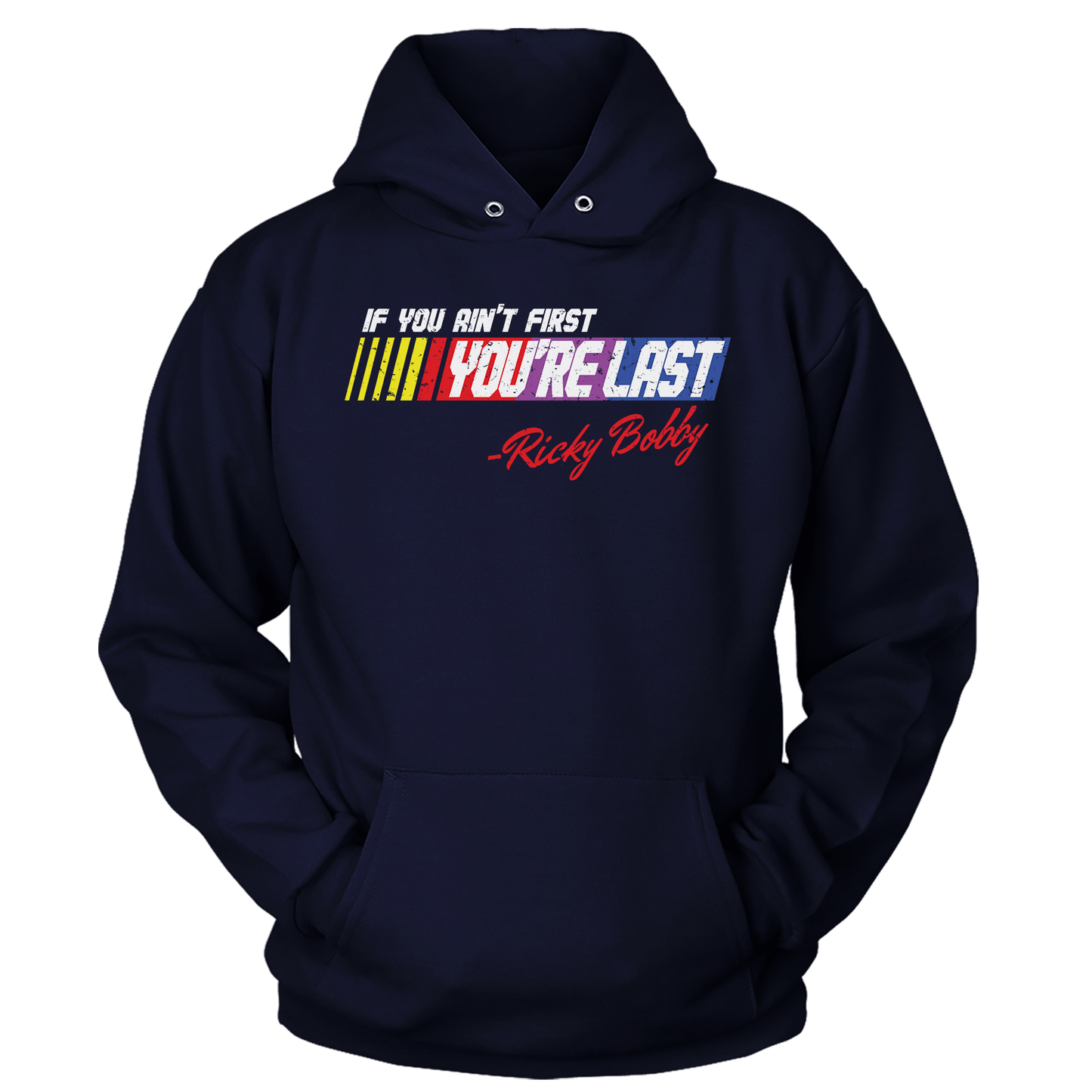 T-shirt Premium Soft Hoodie / True Navy / XS Ain't First You're Last (Ladies)