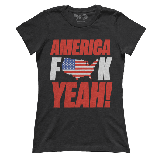 t-shirt Premium Ladies Tee / Black / XS America F Yeah (Ladies)