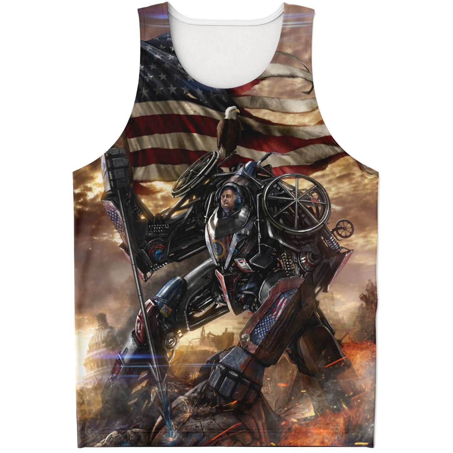 FDR Battle for America Zoom Unisex Tank Top - AOP