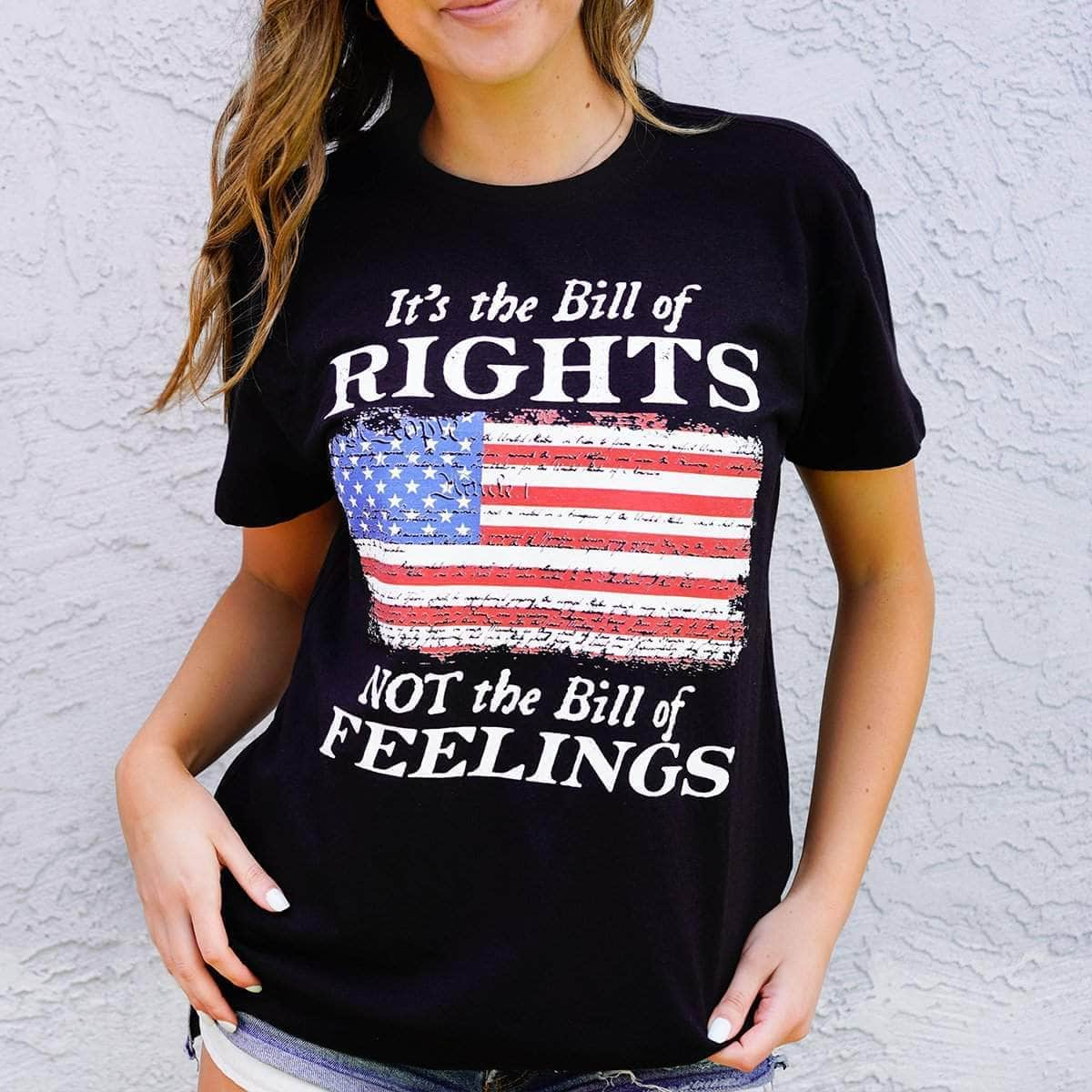 T-shirt Rights Not Feelings (Ladies)