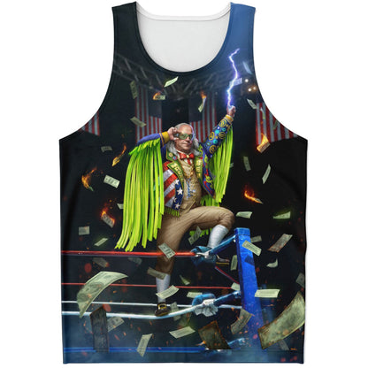 Benny F Wrestler Unisex Tank Top - AOP