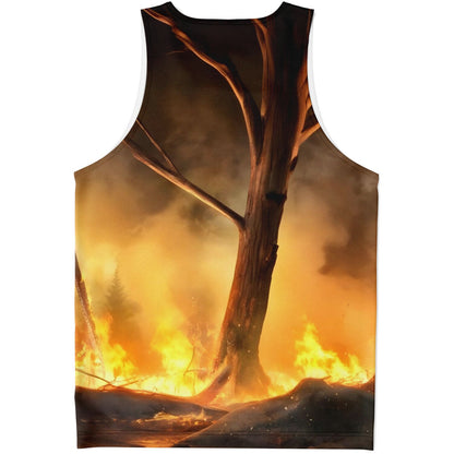 Teddy Roosevelt VS Bigfoot Unisex Tank Top - AOP