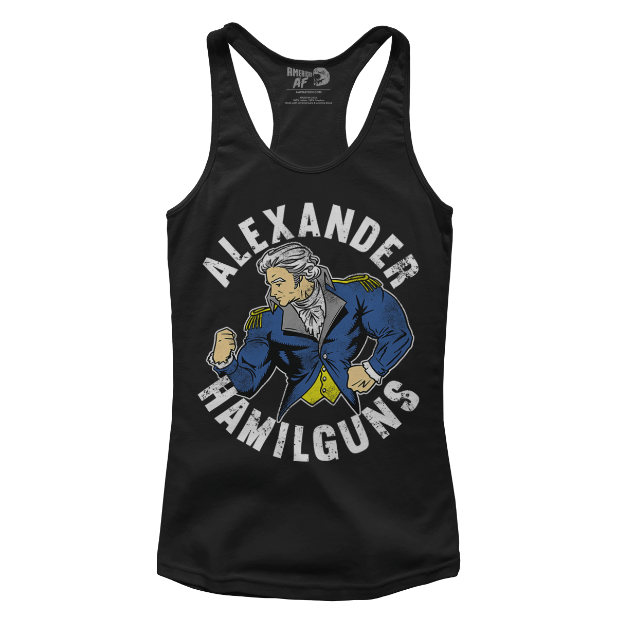 T-shirt Premium Ladies Racerback Tank / Black / XS Alexander Hamilguns (Ladies)