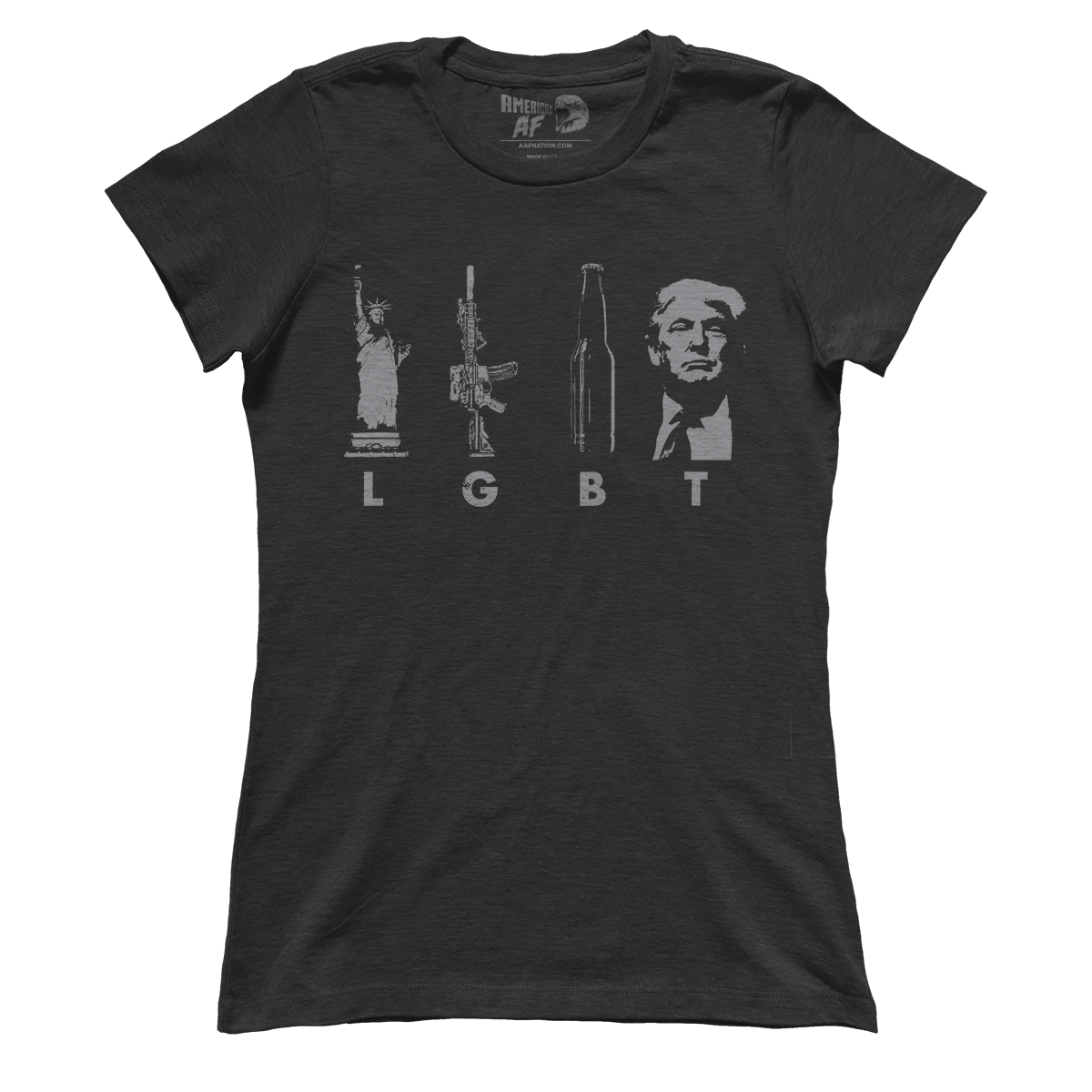 T-shirt Premium Ladies Tee / Black / XS LGBT(rump) (Ladies)