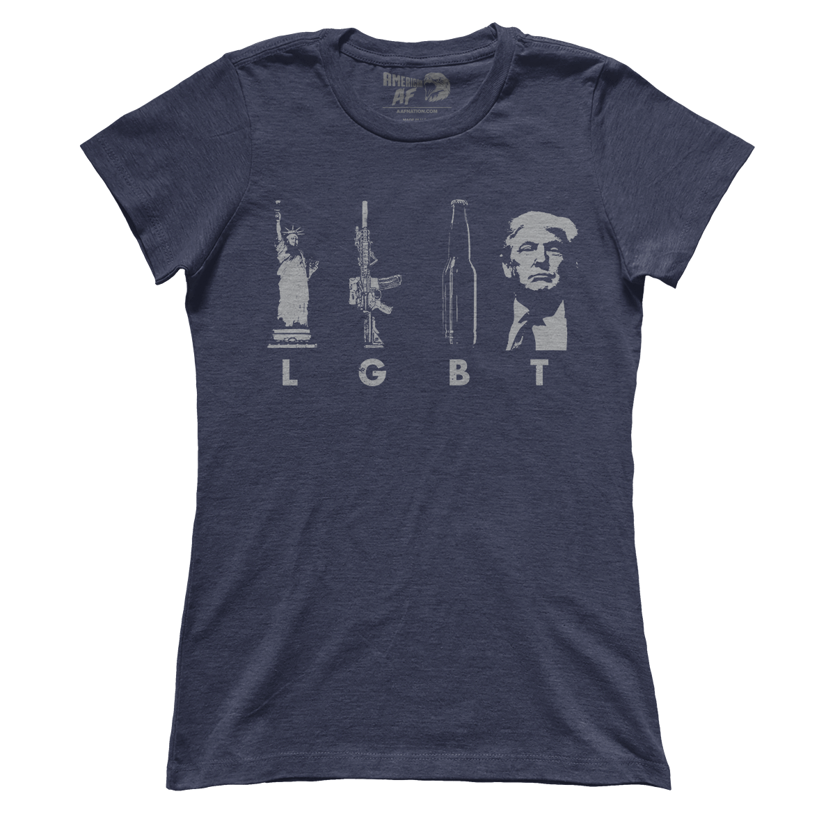 T-shirt Premium Ladies Tee / Midnight Navy / XS LGBT(rump) (Ladies)