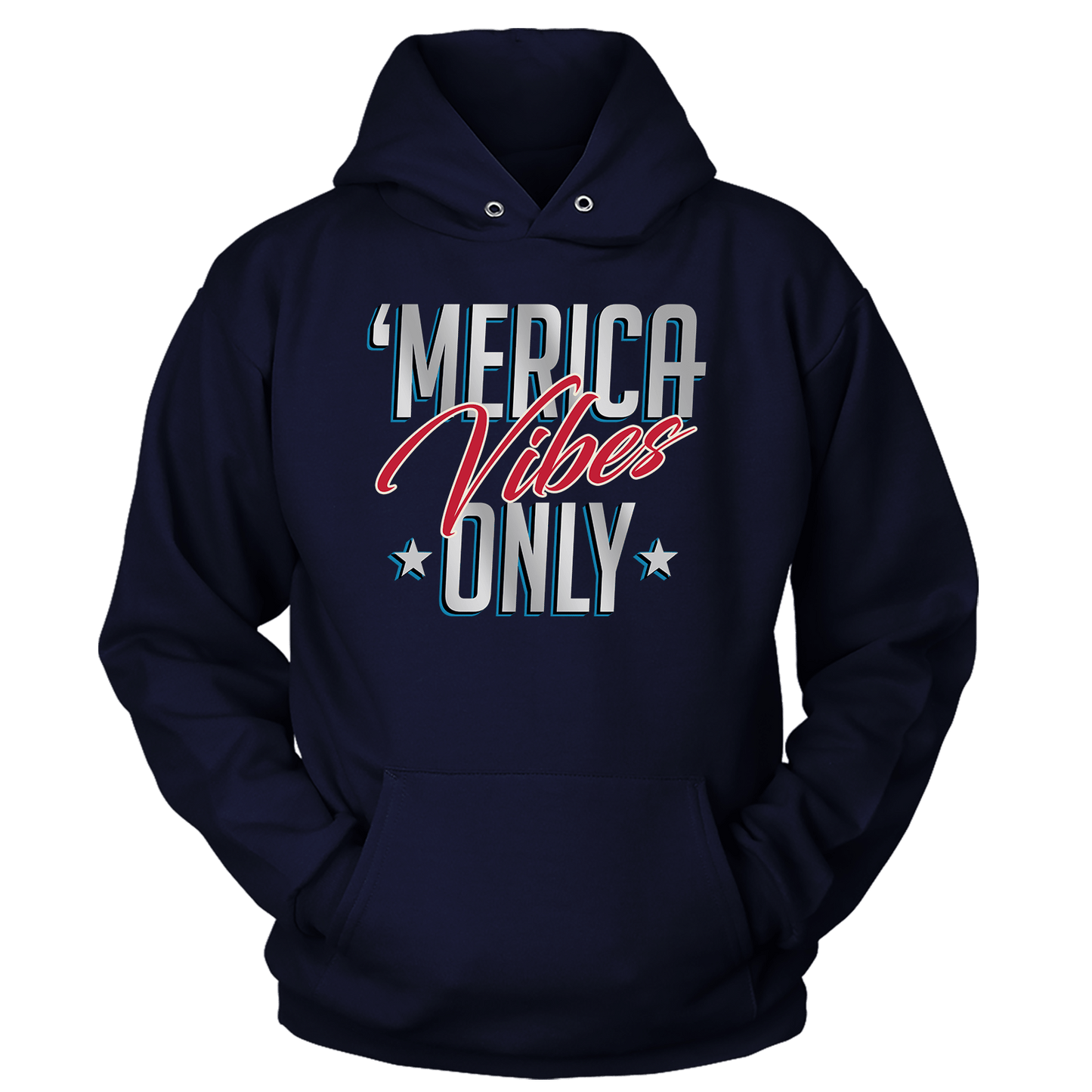 T-shirt Premium Soft Hoodie / Black / 4XL Merica Vibes Only (Ladies)