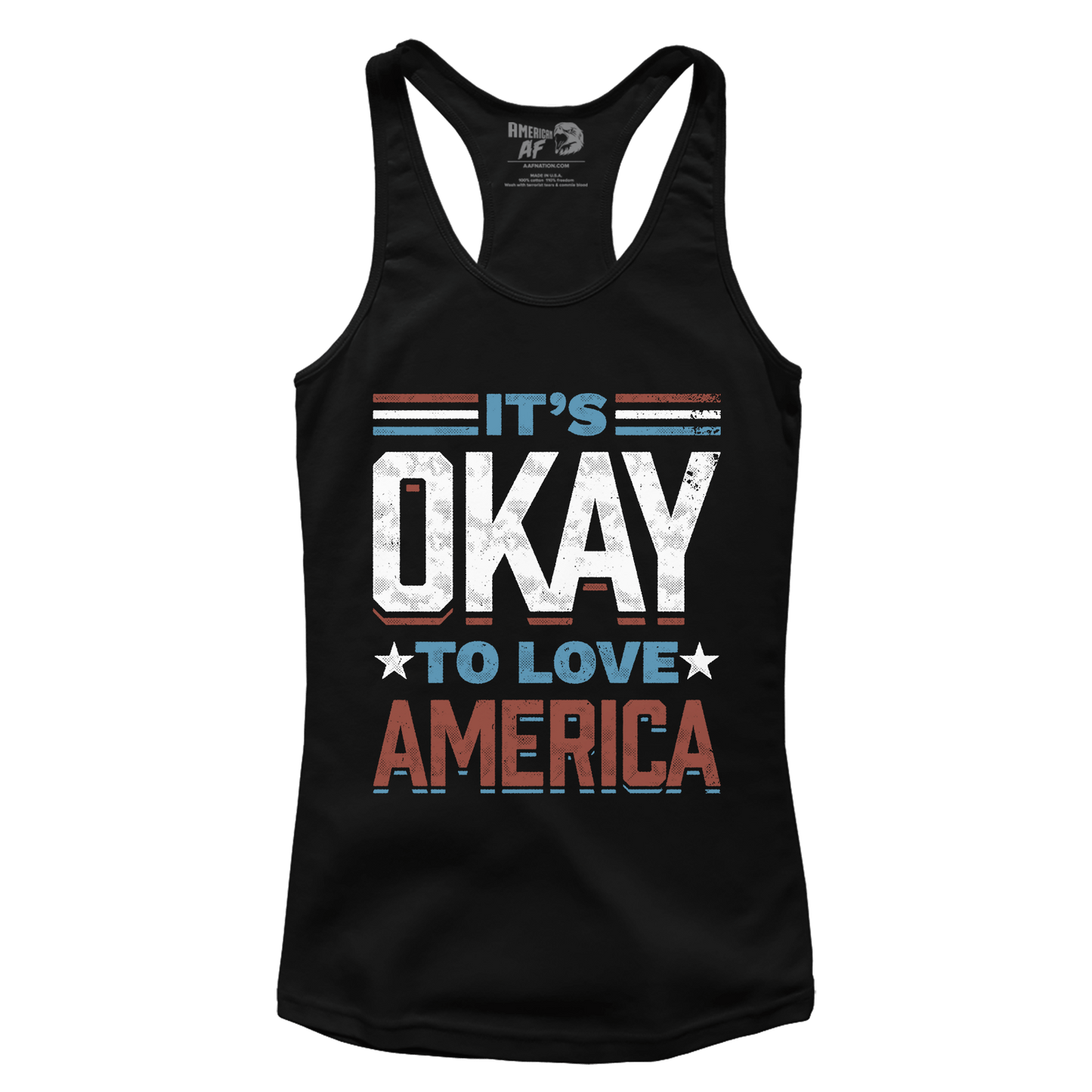 T-shirt It's Okay To Love America (Ladies)