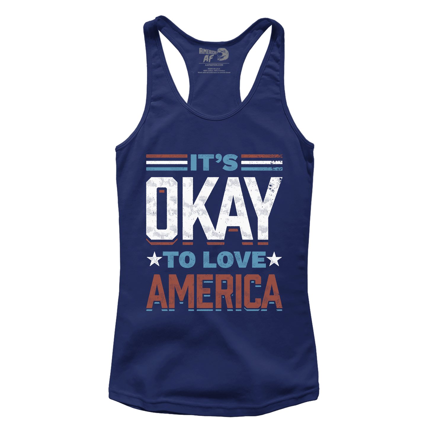 T-shirt It's Okay To Love America (Ladies)