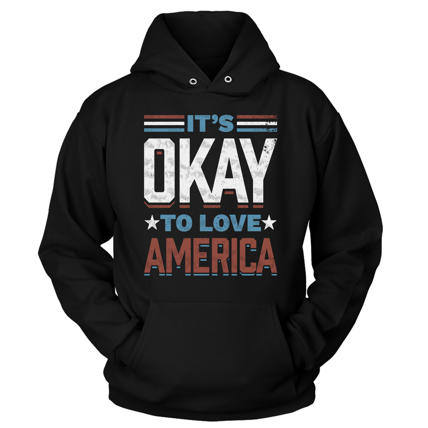 T-shirt It's Okay To Love America (Ladies)