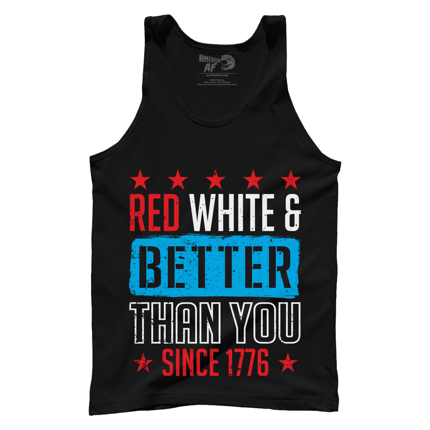 T-shirt Premium Mens Tank / Black / XS Red, White, and Better Than You Since 1776