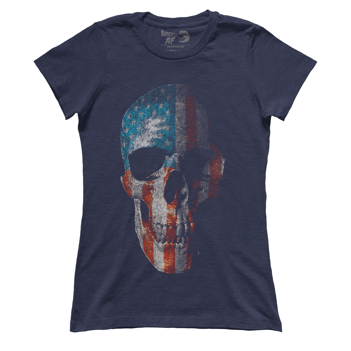 T-shirt Premium Ladies Tee / Midnight Navy / XS Skull Flag (Ladies)