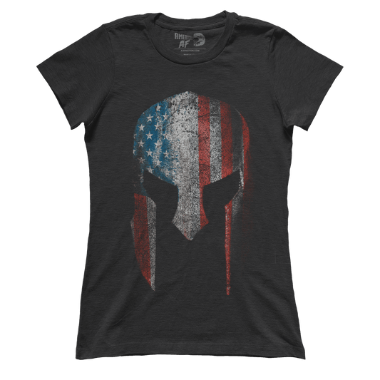 T-shirt Premium Ladies Tee / Black / XS Spartan Flag (Ladies)