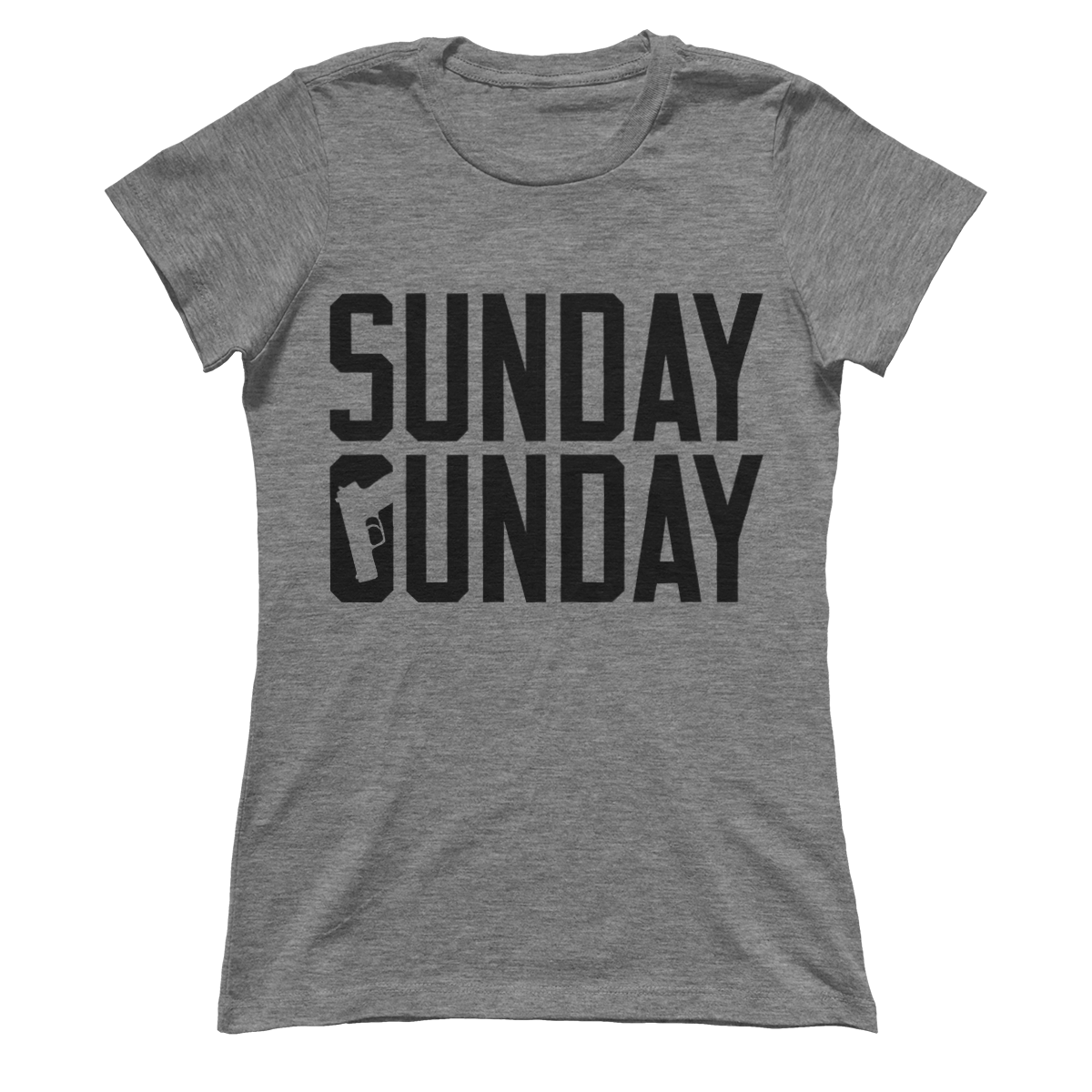 T-shirt Premium Ladies Tee / Heather Grey / XS Sunday Gunday (Ladies)