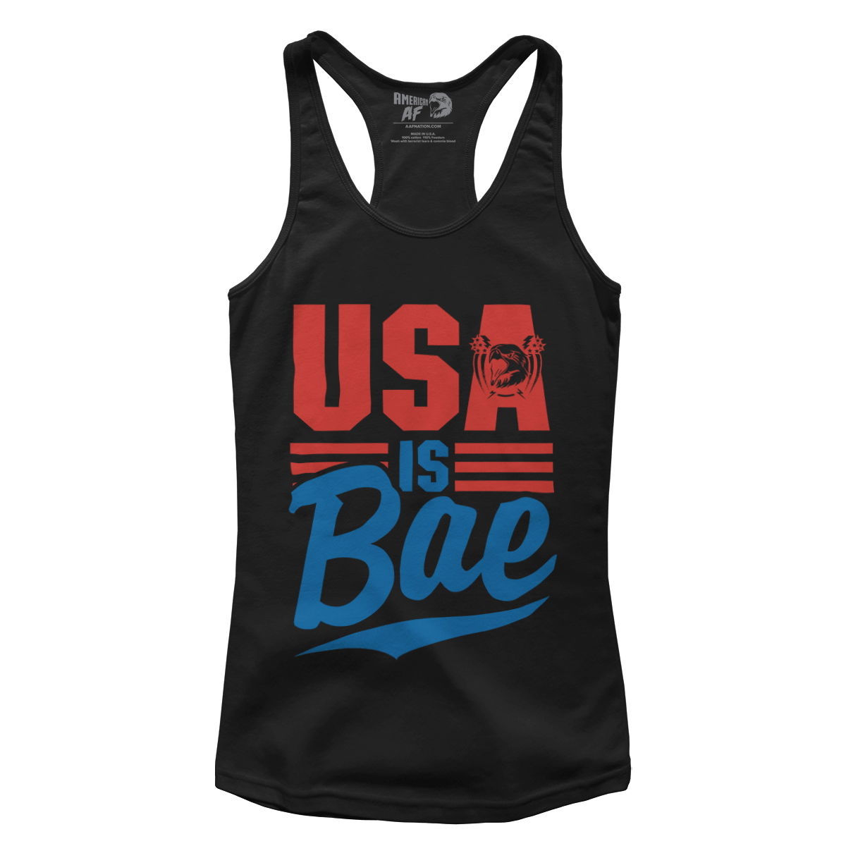 T-shirt Premium Ladies Racerback Tank / Black / XS USA is BAE (Ladies)