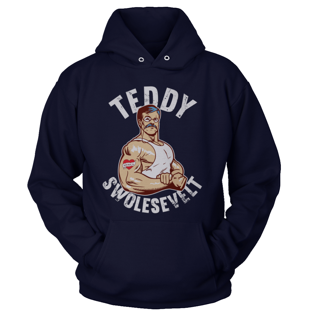T-shirt Unisex Hoodie / Navy / S Teddy Swolesevelt