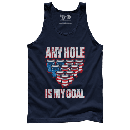 Apparel Premium Mens Tank / Navy / XS Any Hole is My Goal