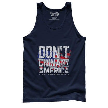 Apparel Premium Mens Tank / Navy / X-Small Don't China America - February 2021 Club AAF Exclusive Design