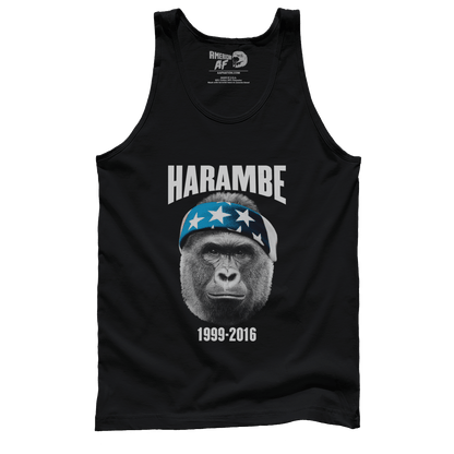 T-shirt Premium Mens Tank / Black / XS Harambe 1999-2016