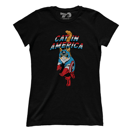 T-shirt Cat In America (Ladies)