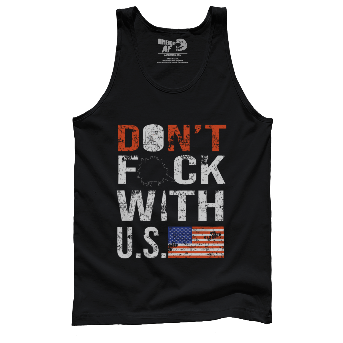 T-shirt Premium Mens Tank / Black / XS Don't F with U.S