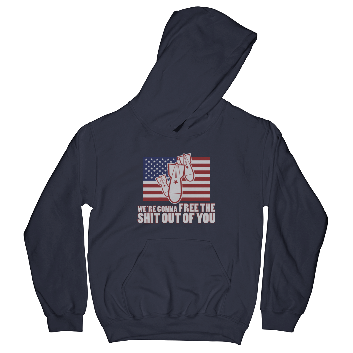 Apparel Kids Hoodie / Navy / YS We're Gonna Free the SH Out of You! - Kids