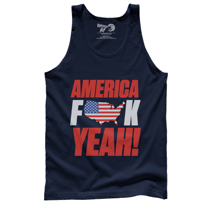 T-shirt Premium Mens Tank / Navy / XS America F Yeah