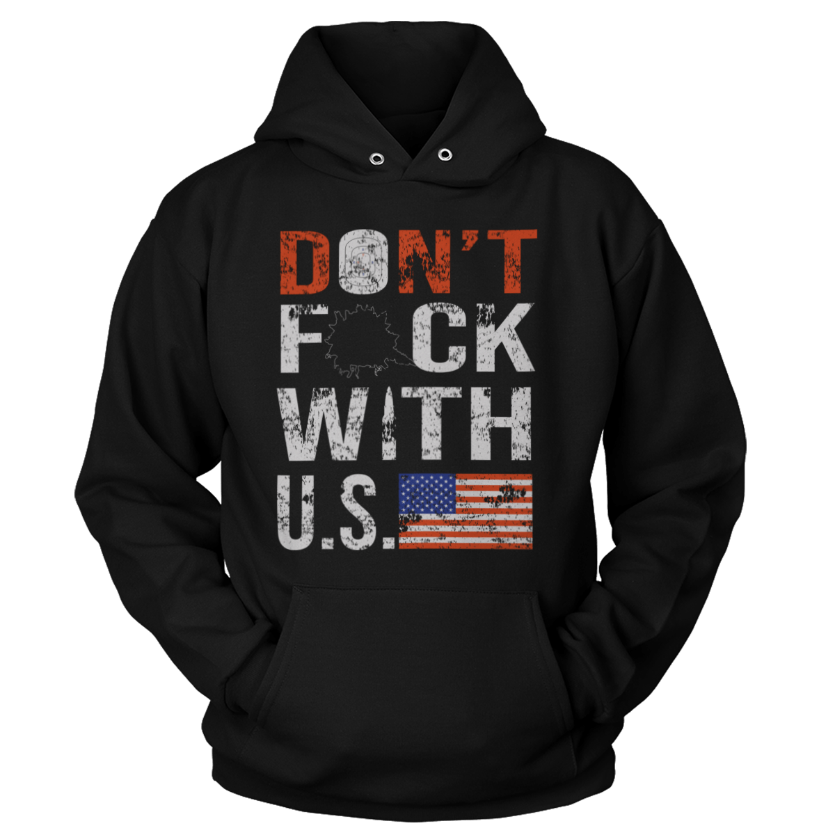 T-shirt Premium Soft Hoodie / Black / XS Don't F with U.S (Ladies)