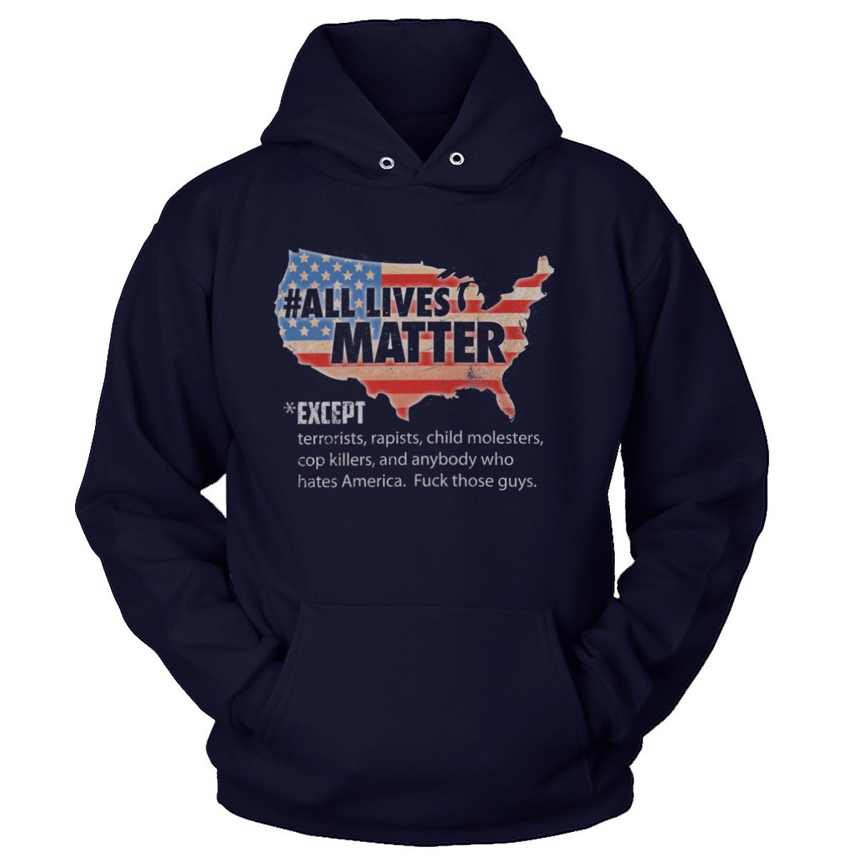 Apparel Premium Soft Hoodie / True Navy / XS All Lives Matter - RAW (Ladies)