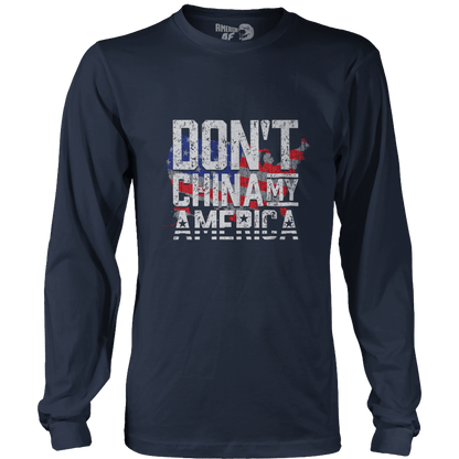 Apparel Mens Long Sleeve / Midnight Navy / S Don't China America - February 2021 Club AAF Exclusive Design