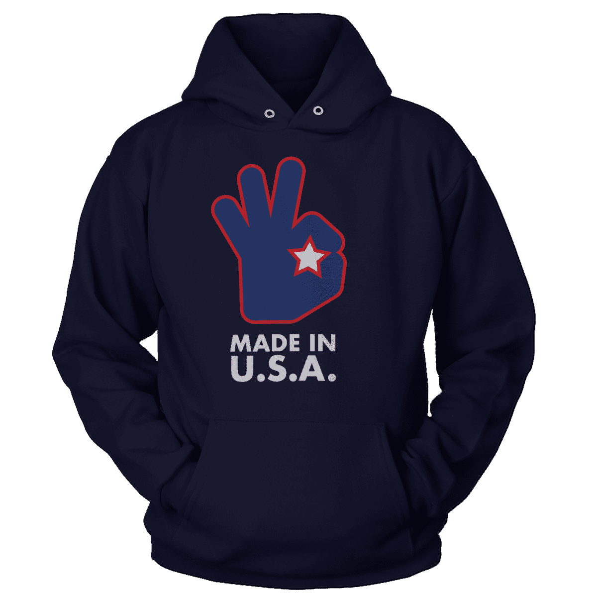 Apparel Unisex Hoodie / Navy / S Made in USA