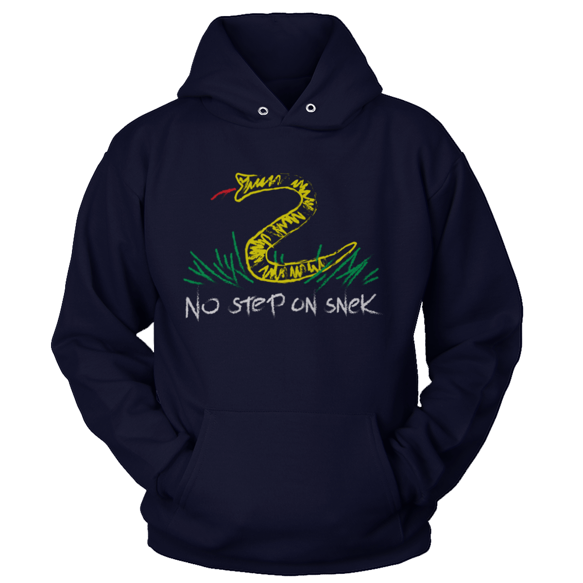 T-shirt Premium Soft Hoodie / True Navy / XS No Step on Snek (Ladies)