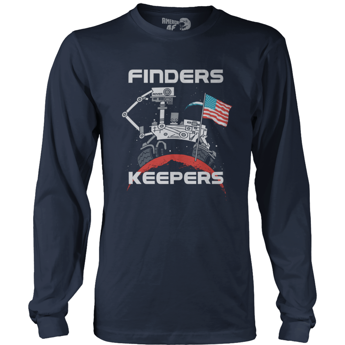 T-shirt Mens Long Sleeve / Midnight Navy / S Finder's Keepers - MARS Rover