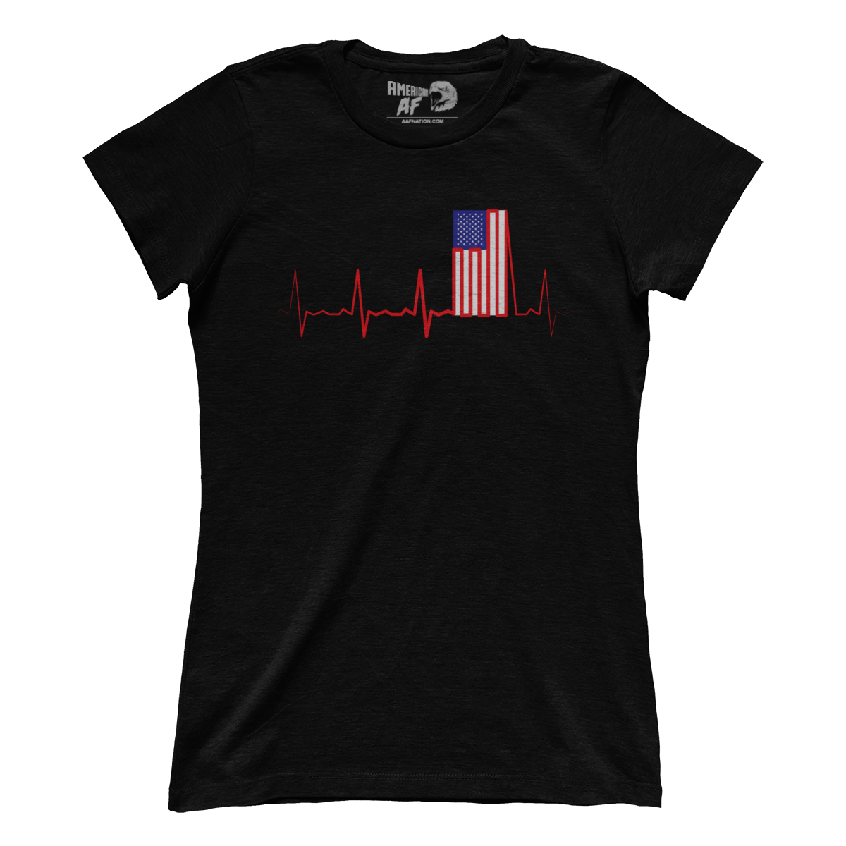 Apparel Premium Ladies Tee / Black / XS Flag Beat (Ladies)