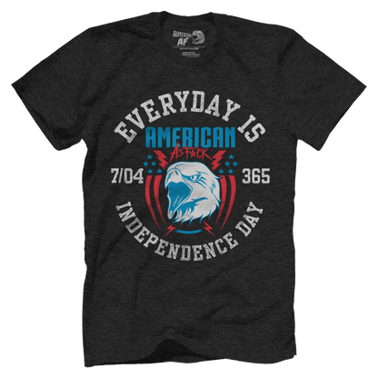 T-shirt Premium Mens Triblend Shirt / Vintage Black / S Every Day Is Independence Day