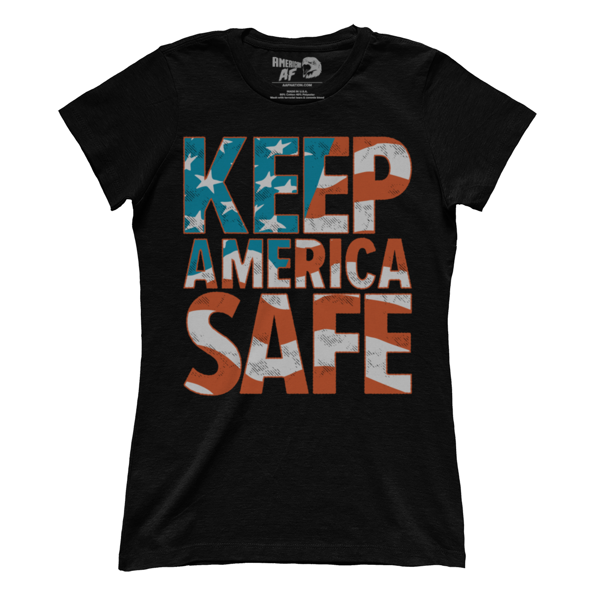 Apparel Premium Ladies Tee / Black / XS Keep America Safe (Ladies) - April 2020 Club AAF Exclusive Design