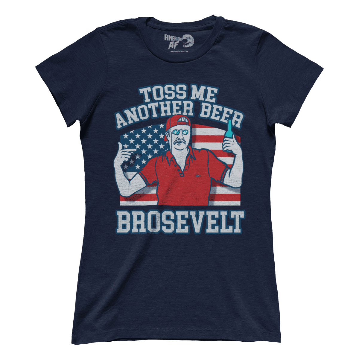 T-shirt Premium Ladies Tee / Midnight Navy / XS Toss Me Another Beer Brosevelt (Ladies)