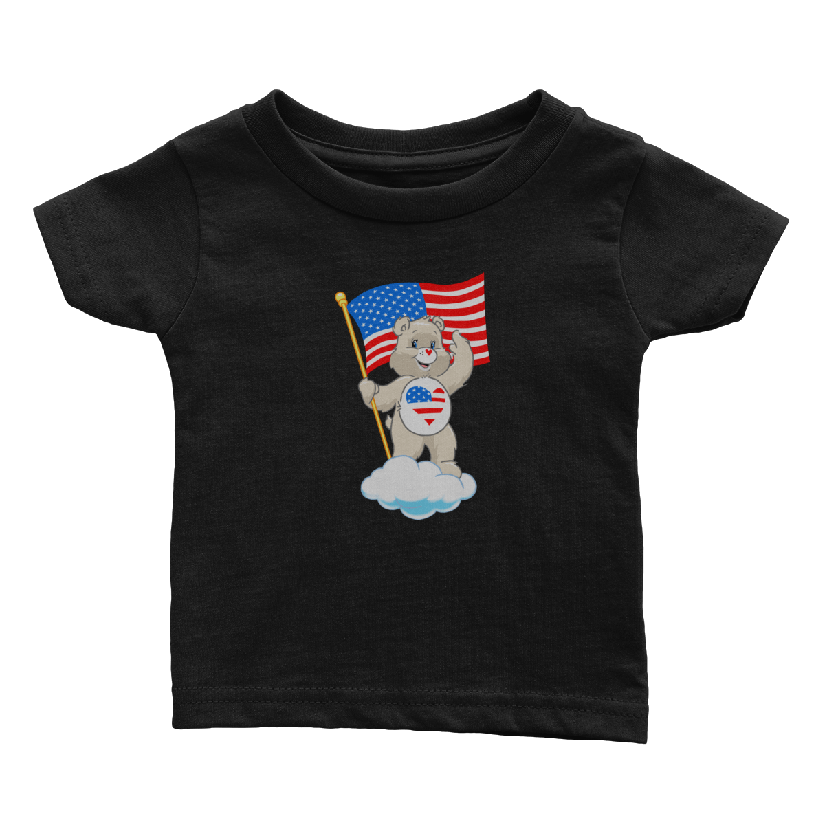 Apparel Premium Infant Shirt / Black / 6 Months Patriot Bear - Rugrats