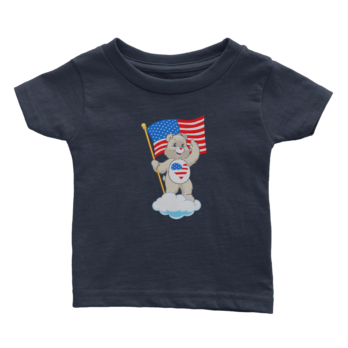 Apparel Premium Infant Shirt / Navy / 6 Months Patriot Bear - Rugrats