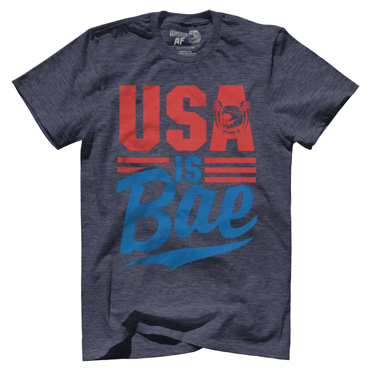 T-shirt Premium Mens Triblend Shirt / Vintage Navy / S USA is BAE!