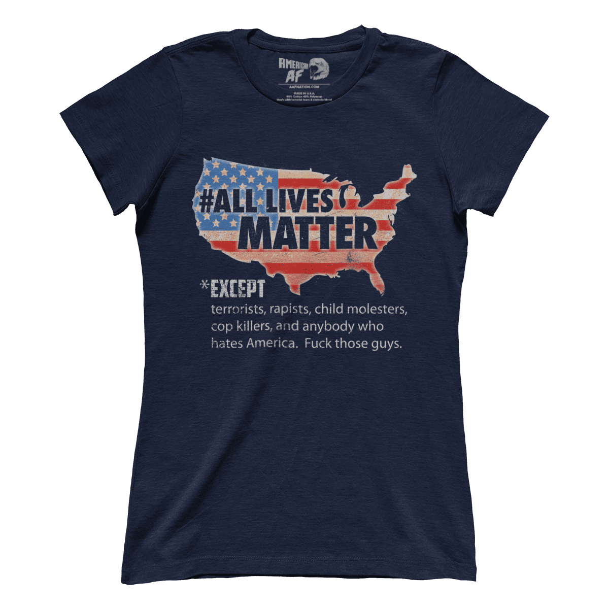 Apparel Premium Ladies Tee / Midnight Navy / XS All Lives Matter - RAW (Ladies)