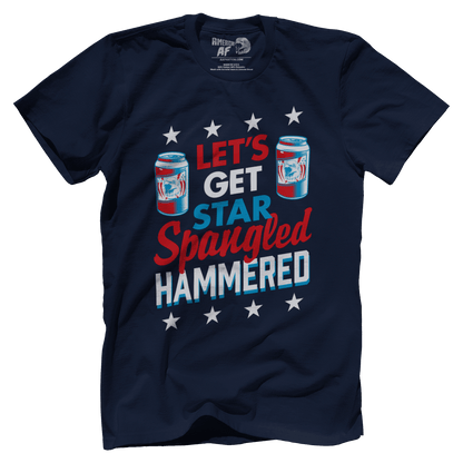 T-shirt Premium Mens Shirt / Midnight Navy / XS Let's Get Star Spangled Hammered