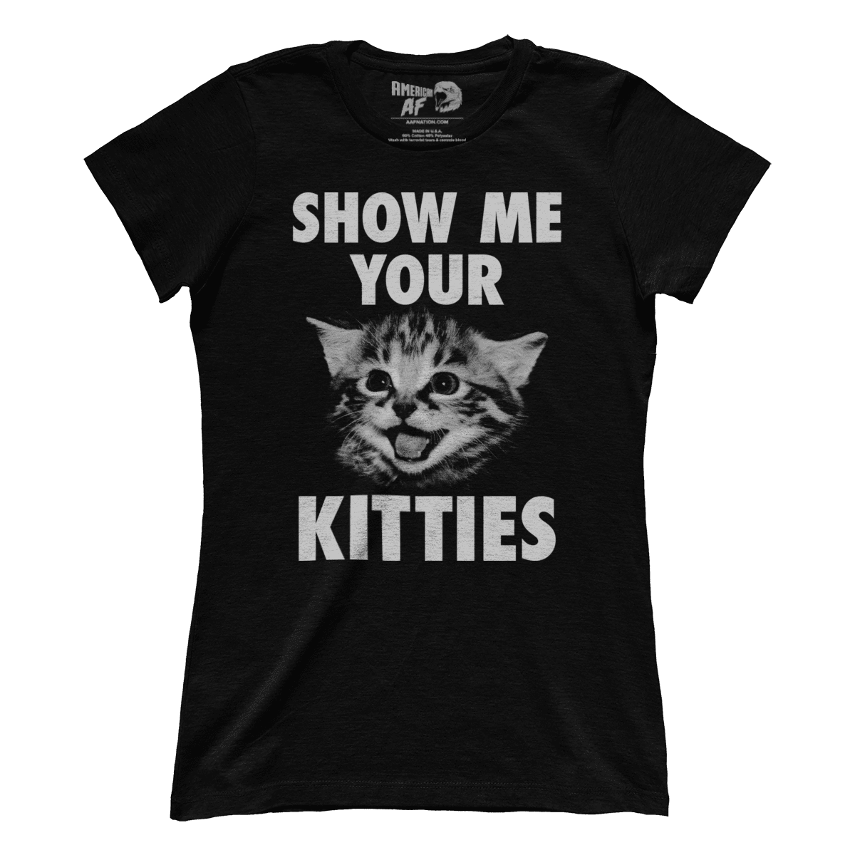 T-shirt Premium Ladies Tee / Black / XS Show Me Your Kitties! V1 (Ladies)