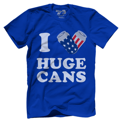 Apparel Premium Mens Shirt / Royal / XS I Love Huge Cans