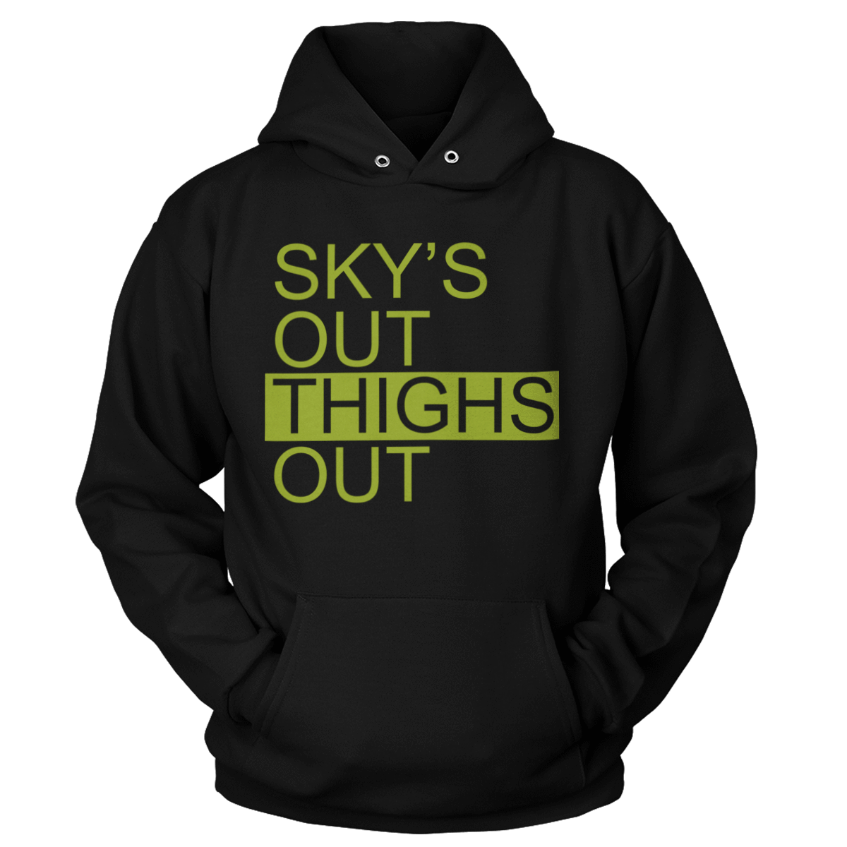 T-shirt Premium Soft Hoodie / Black / XS Sky's Out, Thighs Out (Ladies)