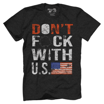 T-shirt Premium Mens Triblend Shirt / Vintage Black / S Don't F with U.S